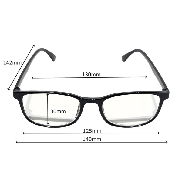 Læsebriller Blå 1.5 Blue