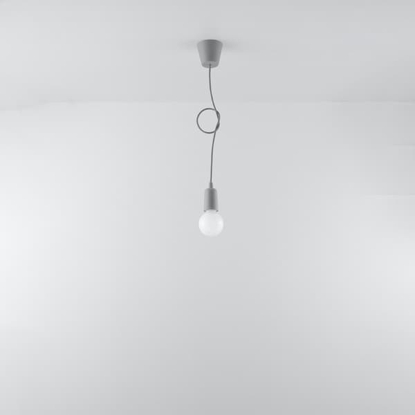 Pendel lampa DIEGO 1 grå Grey