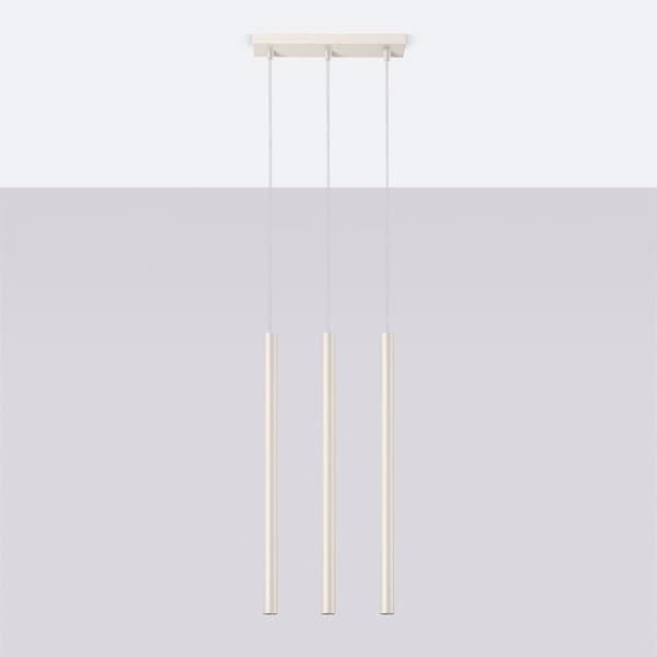 Taklampa PASTELO 3 beige Beige