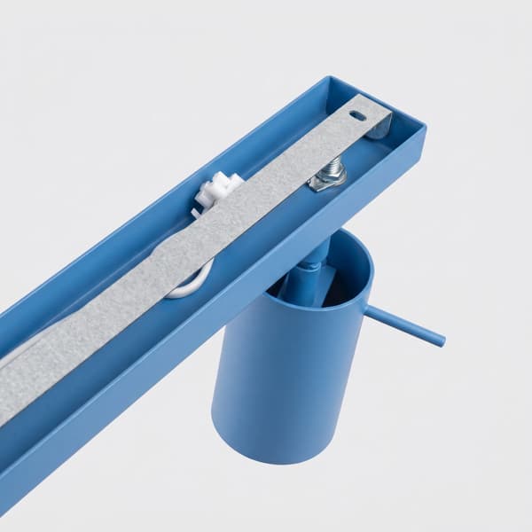 Taklampa RING 6L azurblå Light blue