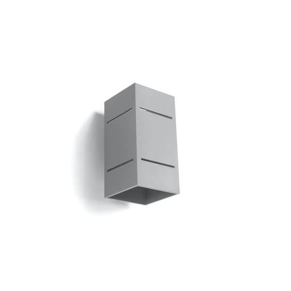 Vägglampa BLOCCO grå Grey