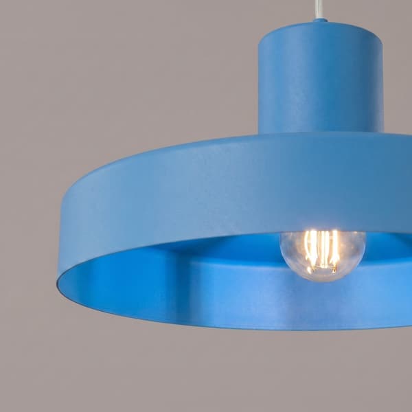 Pendellampa BILO azurblå Light blue