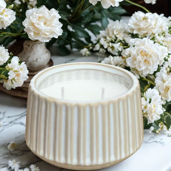 Ljus Vitt Randigt White Randig