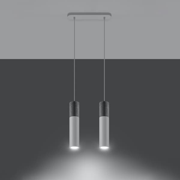 Pendel lampa BORGIO 2 vit White