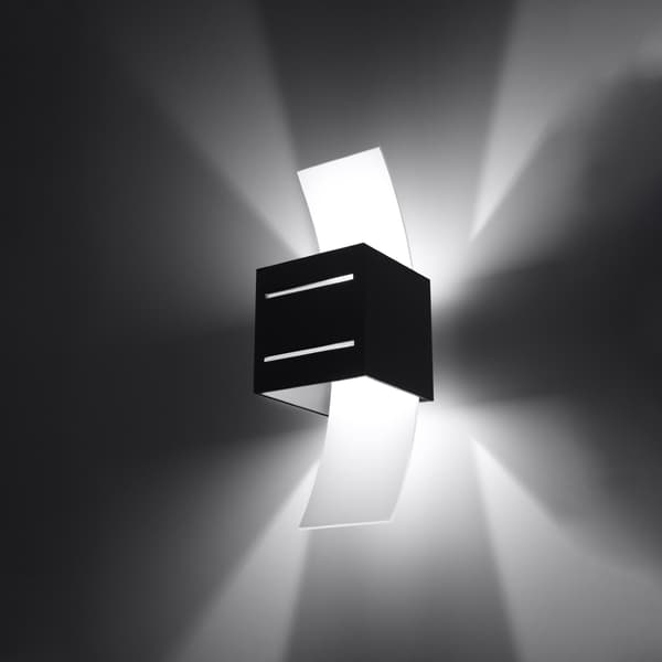 Vägglampa LORETO svart Black
