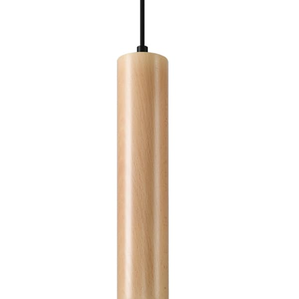 Hängande lampa LINO trä Brun