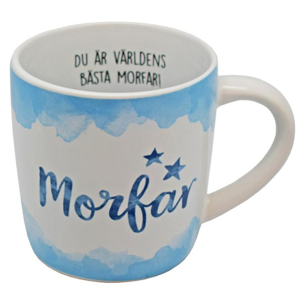 Mugg VÄRLDENS BÄSTA MORFAR Multicolor