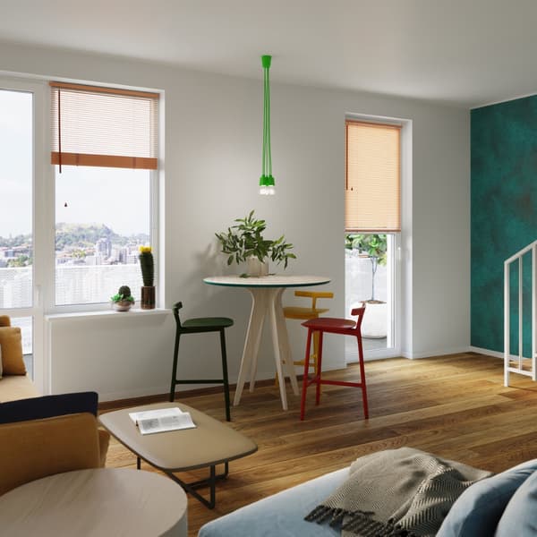 Pendel lampa DIEGO 3 grön Green