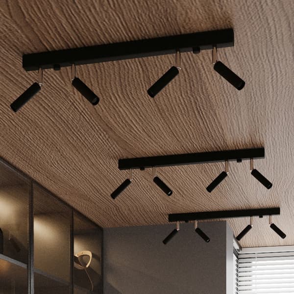 Taklampa EYETECH 4 svart Black