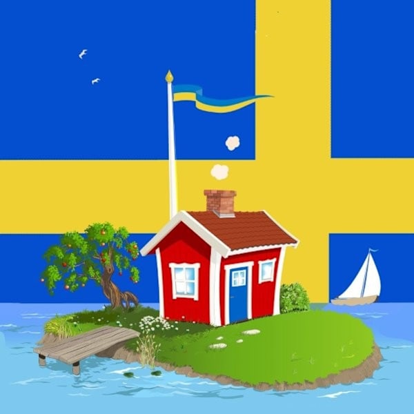 Servetter Sommarstuga 33x33 cm 20-pack multifärg