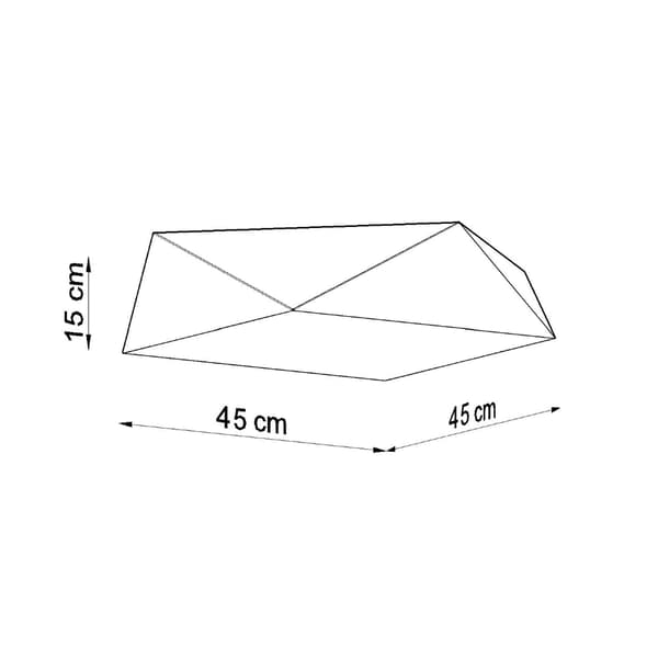 Taklampa HEXA 45 silver Silver