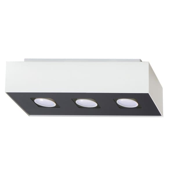 Taklampa MONO 3 vit Vit