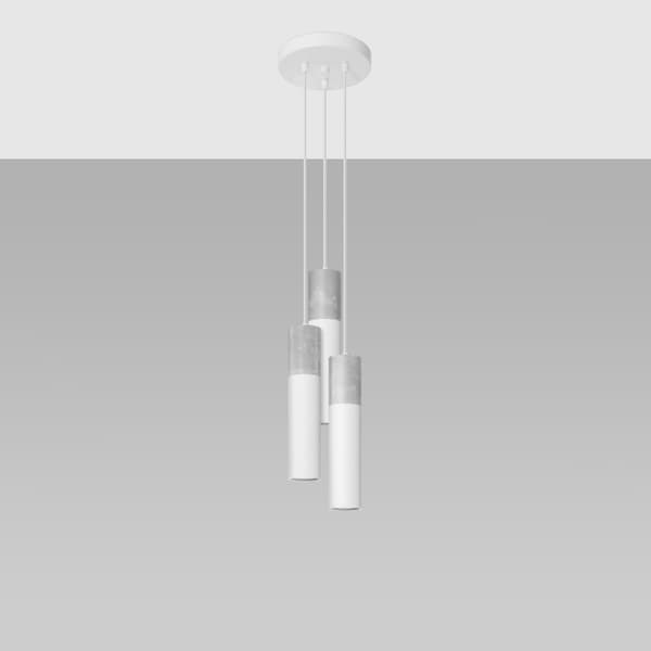 Pendel lampa BORGIO 3P vit White