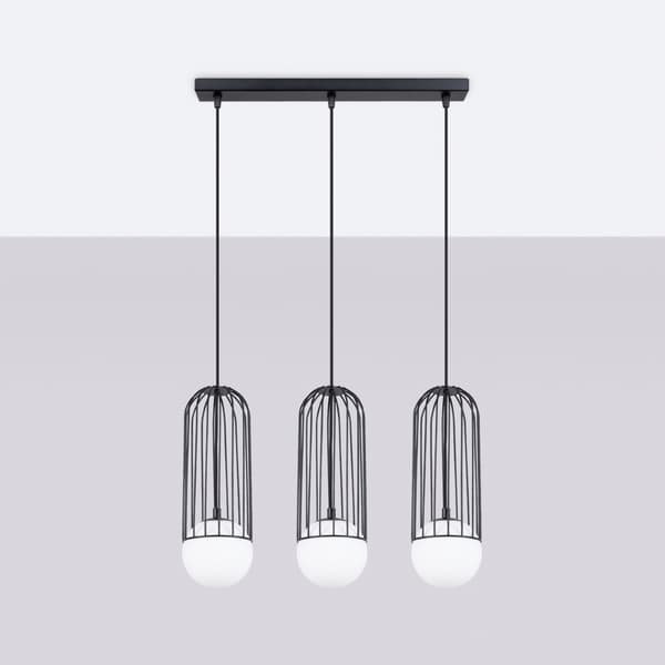 Pendellampa BRINA 3L svart Black