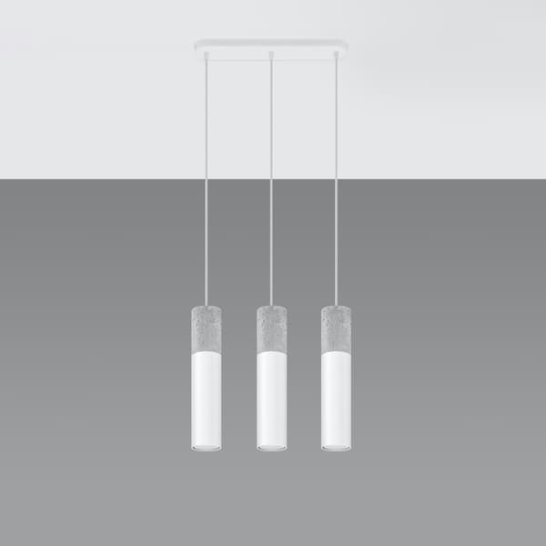 Pendel lampa BORGIO 3L vit White
