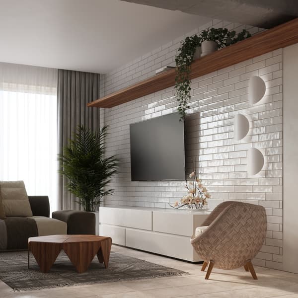 Vägglampa SENSES vit White