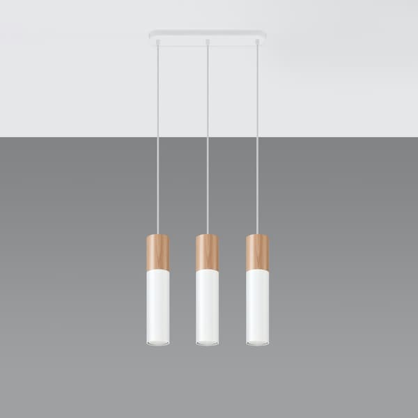 Pendel lampa PABLO 3 vit White