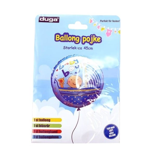 Ballong Pojke Blå 45 cm Blå