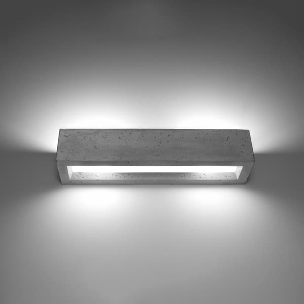 Vägglampa VEGA 50 betong grå