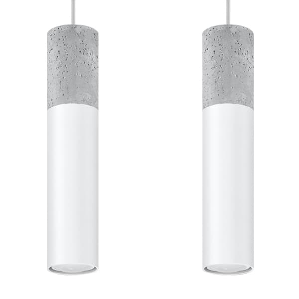 Pendel lampa BORGIO 2 vit White