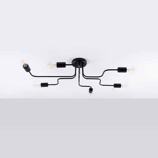 Ljuskrona VECTOR 6 svart Black