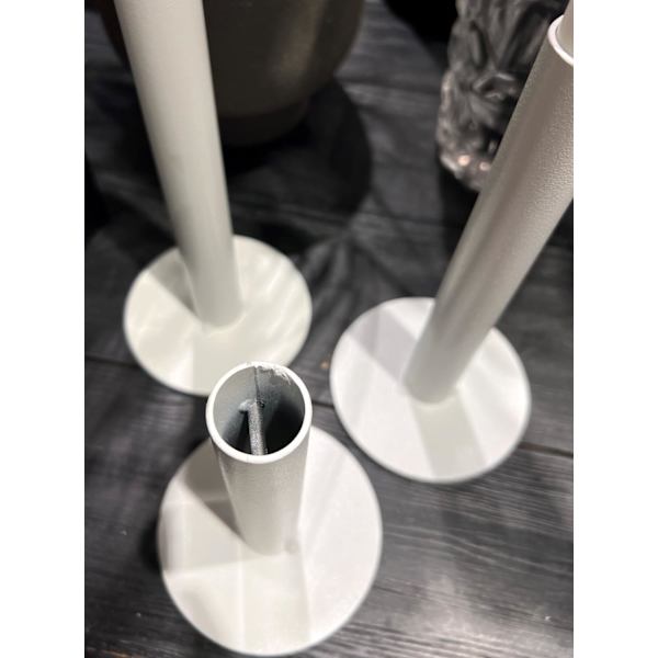 Ljusstake Smide Vit 25 cm Vit