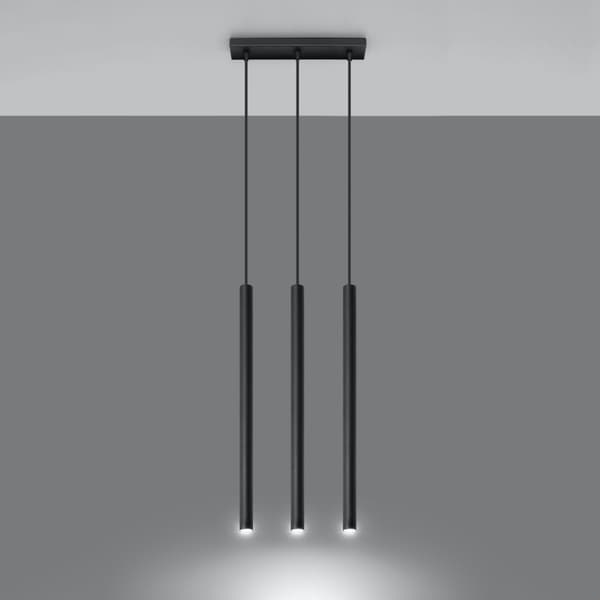 Pendellampa PASTELO 3 svart Black