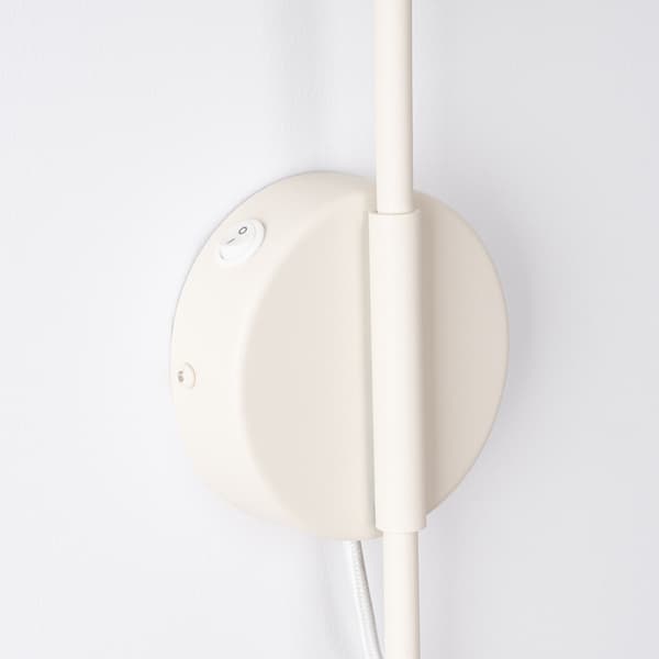 Vägglampa NOX 1 beige med strömbrytare Beige