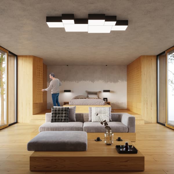 Taklampa HORUS 55 svart Black