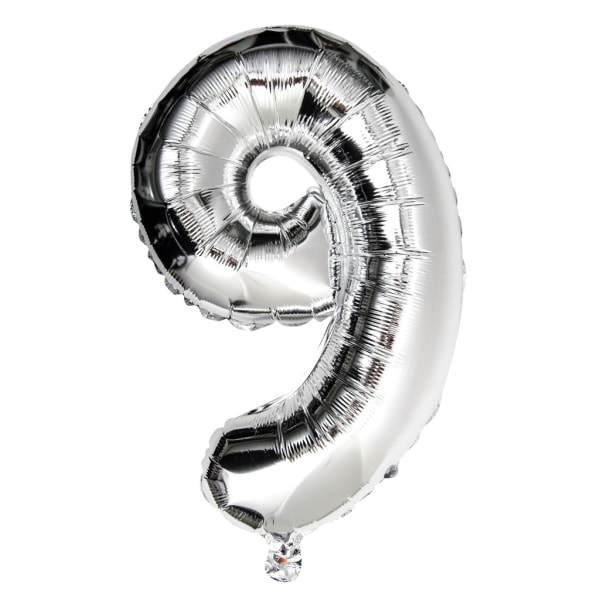 Ballong Siffror 75cm silver siffra  7 Silver one size