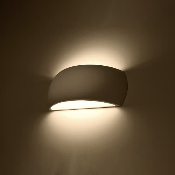Vägglampa keramisk PONTIUS White