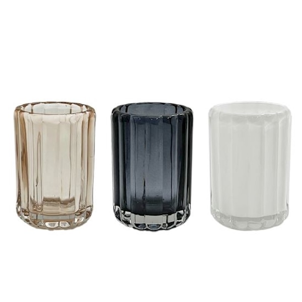 Ljushållare Glas Grå 12 cm Grey