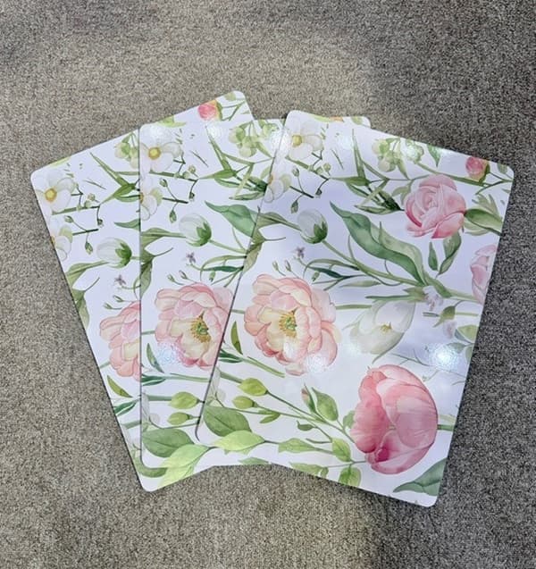Underlägg Kork Blommor 43x30 cm 4-pack multifärg