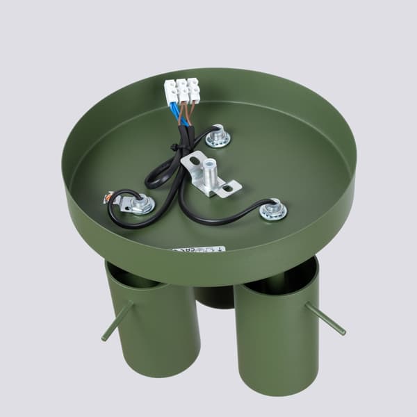 Taklampa RING 3P olivgrön Green
