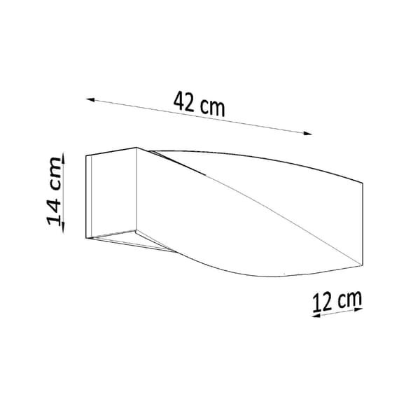 Vägglampa keramik SIGMA grå Grey