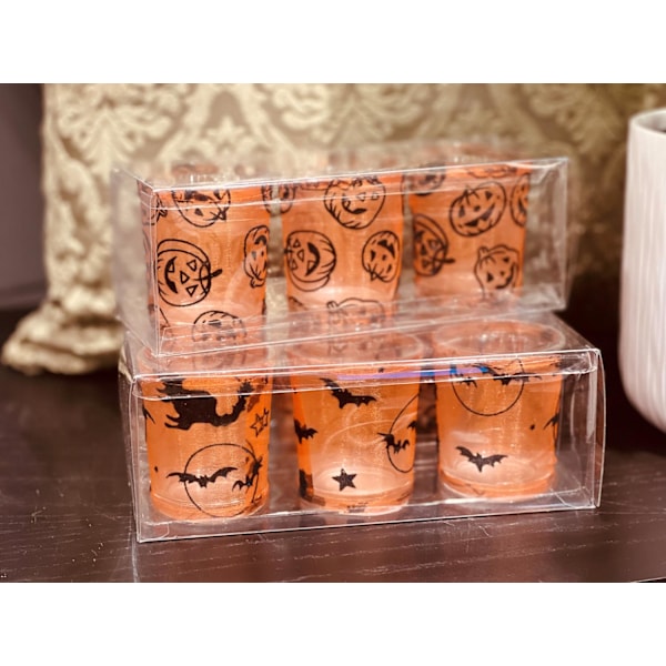 Ljushållare Halloween 3-pack pumpa Orange