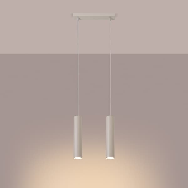 Taklampa LAGOS 2 beige Beige
