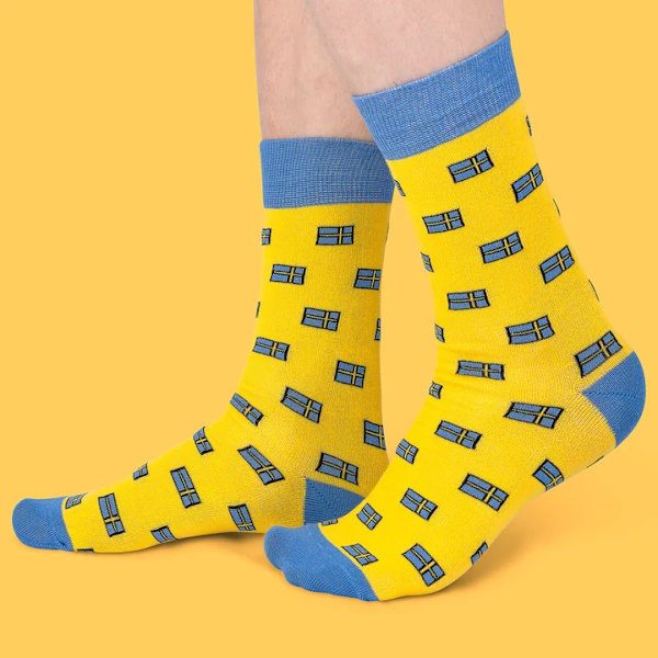 Sokker Sweden Gule str 36-40 Yellow