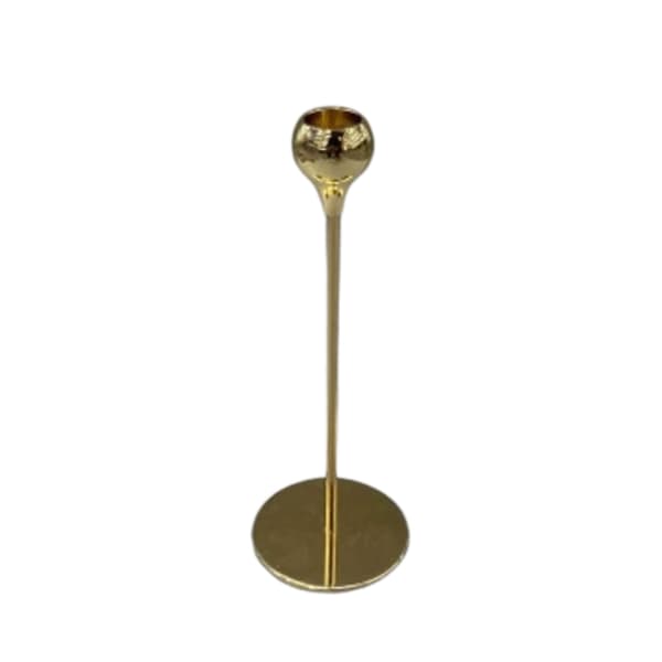 Ljusstake Metall Guld Droppe 22 cm Gold