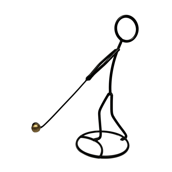 Golf Figur Smide 20 cm Svart