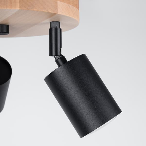 Taklampa VERDO 3P svart Black