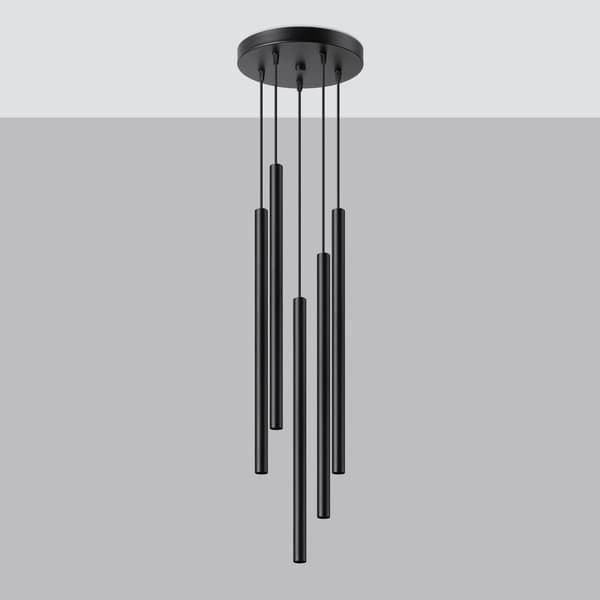 Taklampa PASTELO 5P svart Black