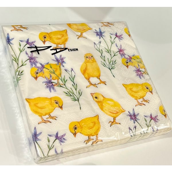 Servetter Kycklingar 33x33cm 20-pack Multicolor