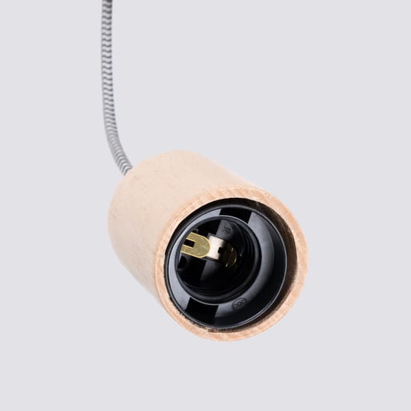 Vägglampa NIMBI E27 med strömbrytare Brown