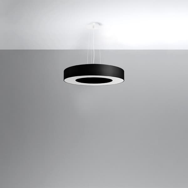 Ljuskrona SATURNO SLIM 50 svart Black
