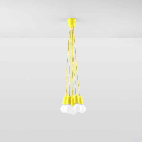 Pendel lampa DIEGO 5 gul Gul