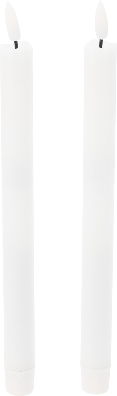 Ljus 2-pack LED Vita 25 cm Vit