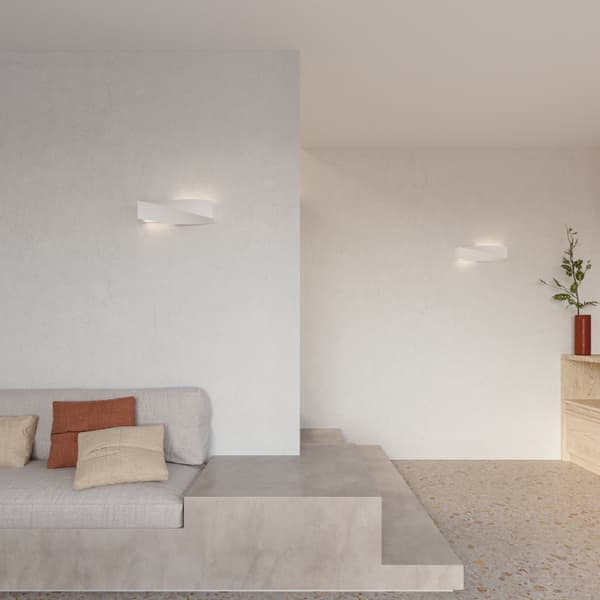 Vägglampa keramik SIGMA White