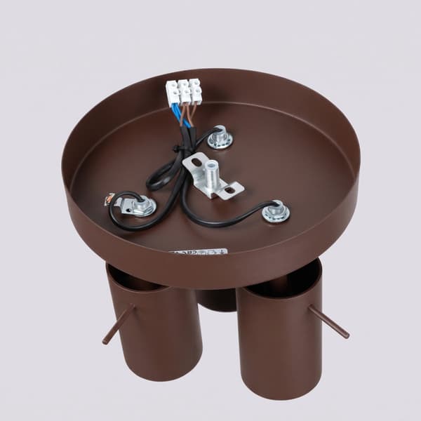 Taklampa RING 3P brun Brown