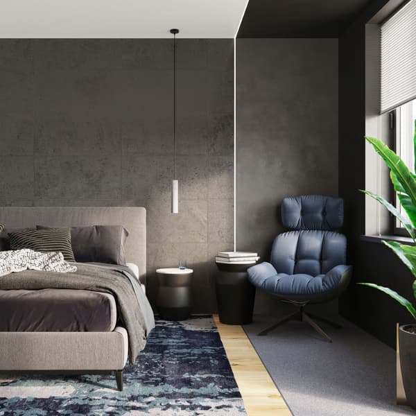 Hängande lampa LUVO 2 Grey